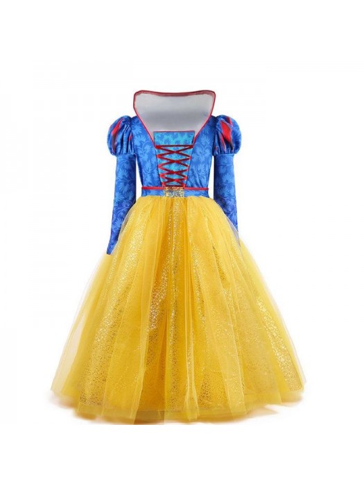 Biancaneve Vestito Carnevale Dress up Princess Snow White Live Costume SNOW010